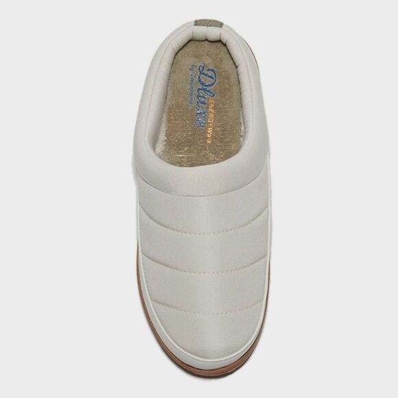 dluxe by dearfoams -  Women's Slip On Slippers Memory Cream - Picture 1 of 4